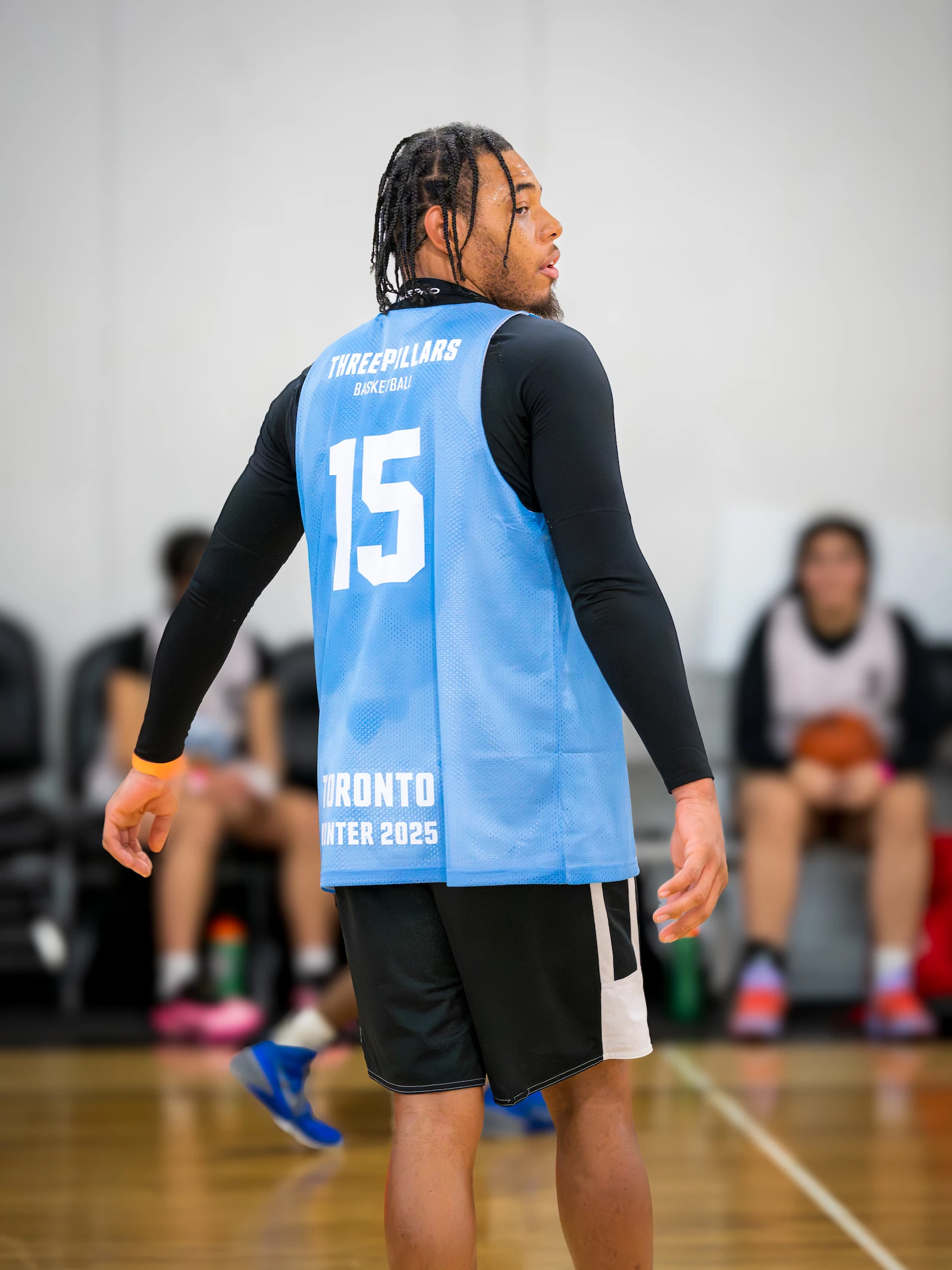 Player looking back showing jersey at 3PB tournament