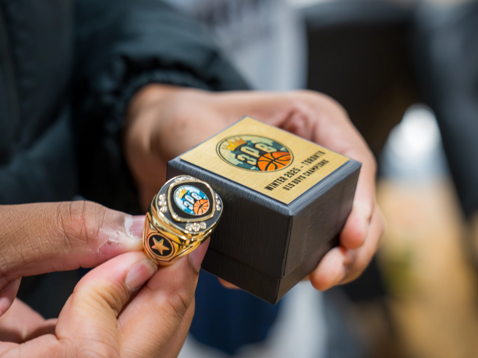 3PB championship ring display